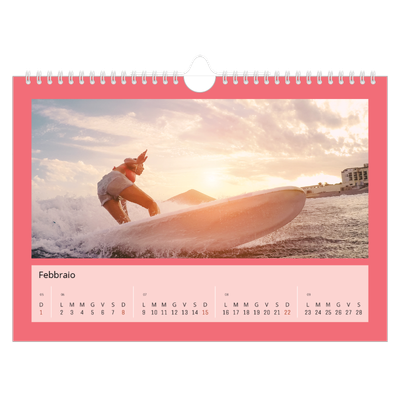 Calendario fotografico A4 — Colora il mio mondo [Febbraio]