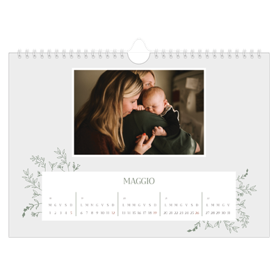 Calendario fotografico A4 — Fiori disegnati a mano [copertina]