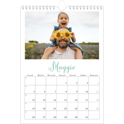 Calendario personalizzato A4 — Ciao mondo [copertina]
