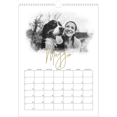 Calendario A3 verticale — Effetti fotografici [Maggio]