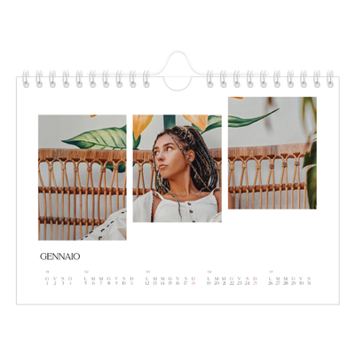Calendario fotografico A5 — Mosaici di viaggio [Gennaio]