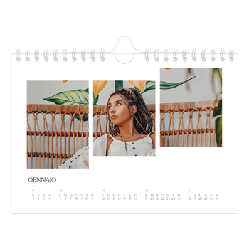 Calendario Fotografico A5 Orizzontale — Mosaici di viaggio