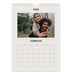 Calendario personalizzato A4 — Avorio semplice [Febbraio]