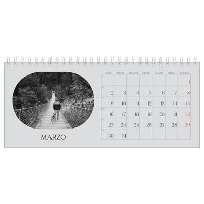Calendari da tavolo — La strada aperta [Marzo]