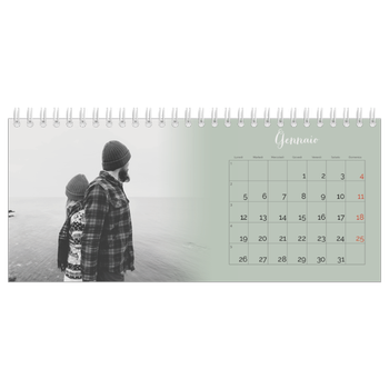 Calendario Fotografico da Tavolo — Verde nebbioso