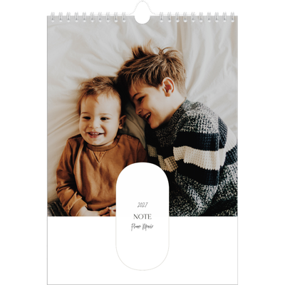 Calendario famiglia A4 verticale — Fare programmi - Famiglia di 5 [copertina]