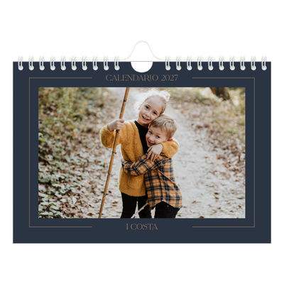 Calendario fotografico A5 — Blu prussiano [copertina]