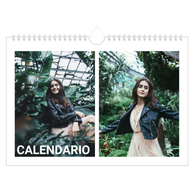 Calendario fotografico A4 — Mese in grande [copertina]
