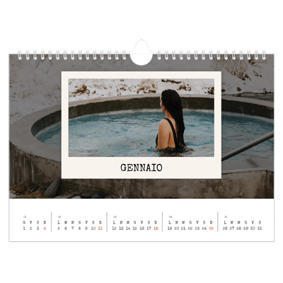 Calendario fotografico A4 — La selezione ritratti [Gennaio]