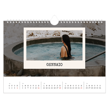 Calendario Fotografico A4 Orizzontale — La selezione ritratti