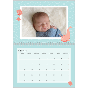 Calendario A4 Doppio — Animali carini