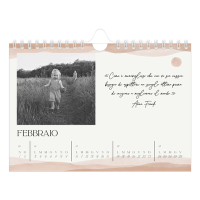 Calendario fotografico A5 — Citazioni [Febbraio]