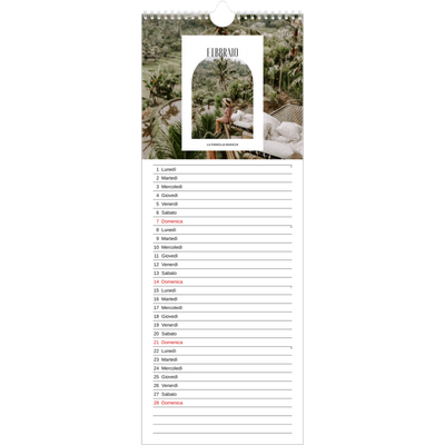Calendario da cucina  — L'arco aperto [Febbraio]