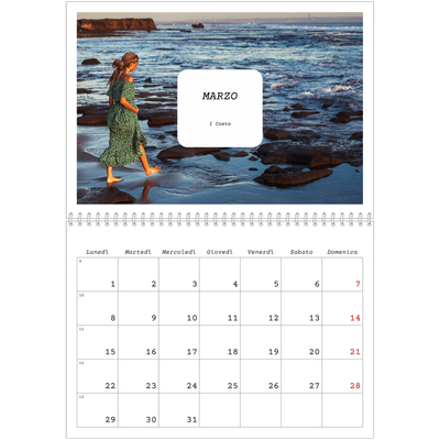 Calendario A4 Doppio — Tutta la storia [Marzo]