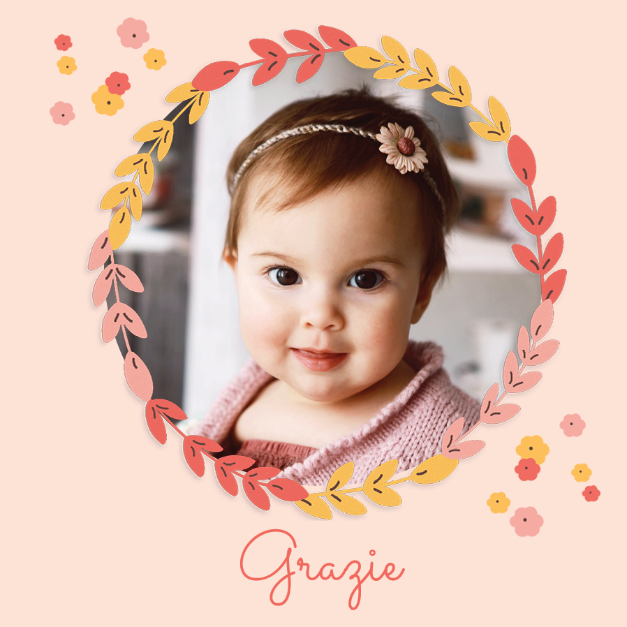 Biglietti di ringraziamento — La mia prima festa