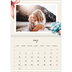 Calendario A4 Doppio — Fiori dipinti [Marzo]