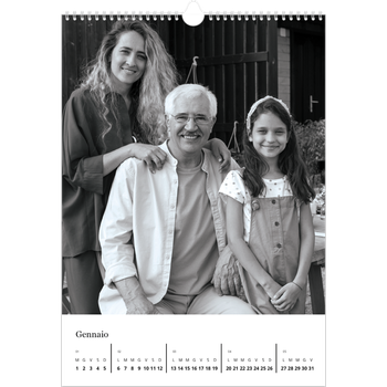 Calendario personalizzato A3 — Fuoco
