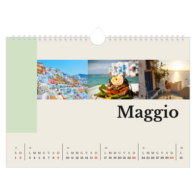 Calendario fotografico A4 — Vedute del mondo [Maggio]