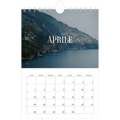 Calendario fotografico A5 — Fuga infinita [Aprile]