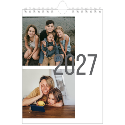 Calendario fotografico A5 — Mesi numerati [copertina]