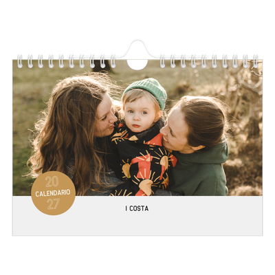 Calendario fotografico A5 — Adesivo fotografico [copertina]