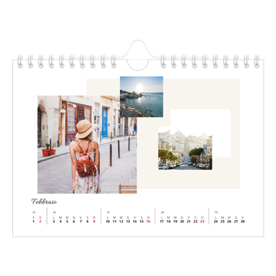 Calendario fotografico A5 — Toni spenti [Febbraio]
