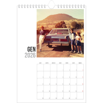 Calendario personalizzato A4 — Testo abbreviato