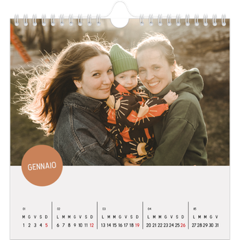 Calendario Fotografico Quadrato — Adesivo fotografico