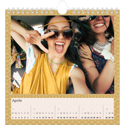 Calendari quadrati — Geometrico [Aprile]