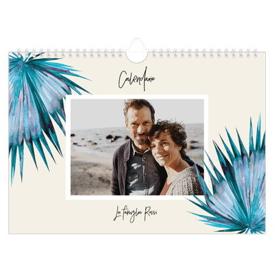 Calendario fotografico A4 — Fiori dipinti [copertina]