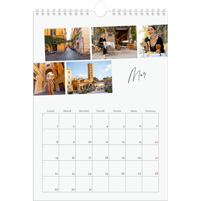 Calendario personalizzato A4 — Soggiorno in città [Marzo]