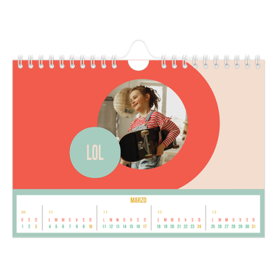 Calendario fotografico A5 — Luminoso e bello [Marzo]