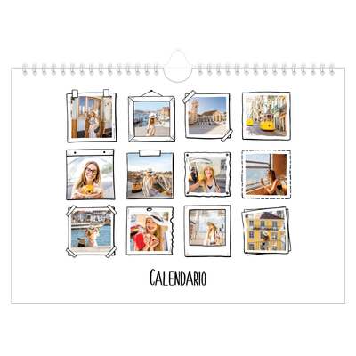 Calendario fotografico A4 — Istantanee da album [copertina]