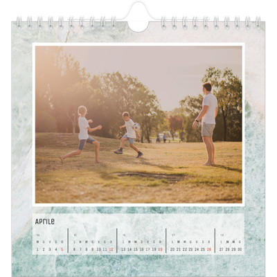 Calendari quadrati — Sfondi marmo [Aprile]