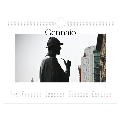 Calendario fotografico A4 — Il mio diario di viaggio [Gennaio]