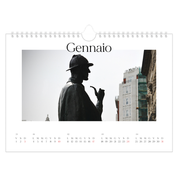 Calendario Fotografico A4 Orizzontale — Il mio diario di viaggio