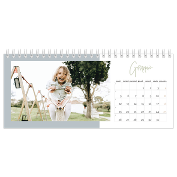 Calendario Fotografico da Tavolo — Cornici terrose
