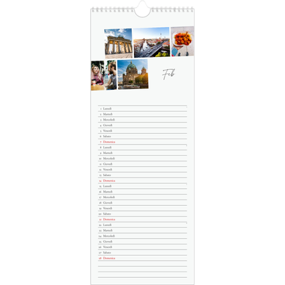 Calendario da cucina  — Soggiorno in città [Febbraio]