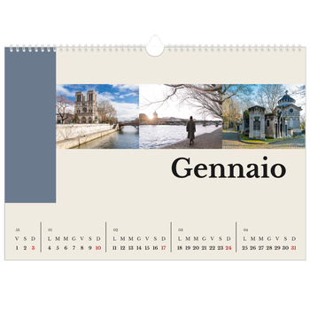 Calendario Fotografico A3 Orizzontale — Vedute del mondo