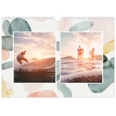 Calendario A3 orizzontale  — Punti ad acquerello [copertina]