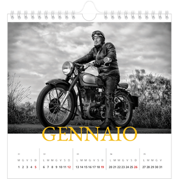 Calendario Fotografico Quadrato — Stile tradizionale