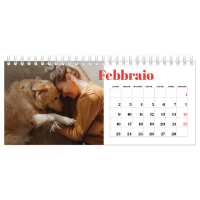 Calendari da tavolo — Un anno audace [Febbraio]