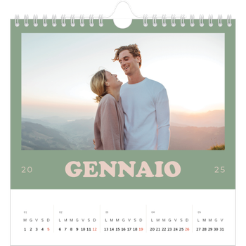 Calendario Fotografico Quadrato — Cornici retrò