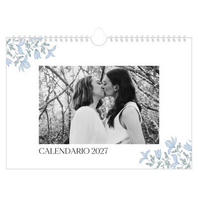 Calendario fotografico A4 — Floreale elegante [copertina]