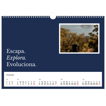 Calendario Fotografico A3 Orizzontale — Terra editoriale