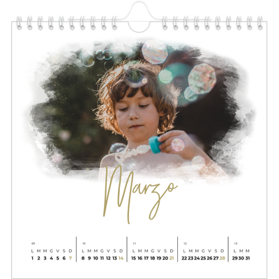 Calendari quadrati — Effetti fotografici [Marzo]
