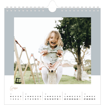 Calendario Fotografico Quadrato — Cornici terrose