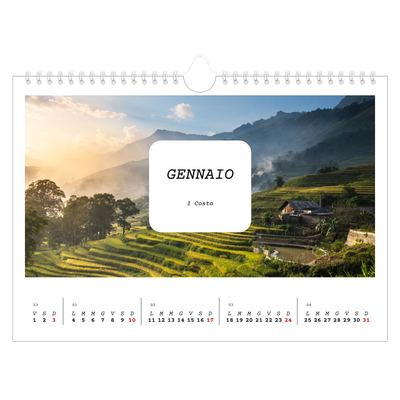 Calendario fotografico A4 — Tutta la storia [Gennaio]