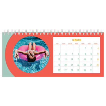 Calendario Fotografico da Tavolo — Luminoso e bello