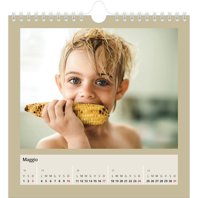 Calendari quadrati — Colori della terra [copertina]